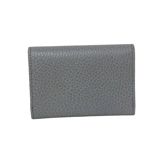 GUCCI GG Marmont Gray Leather - Card Case 196-062725 - Picture 2 of 6